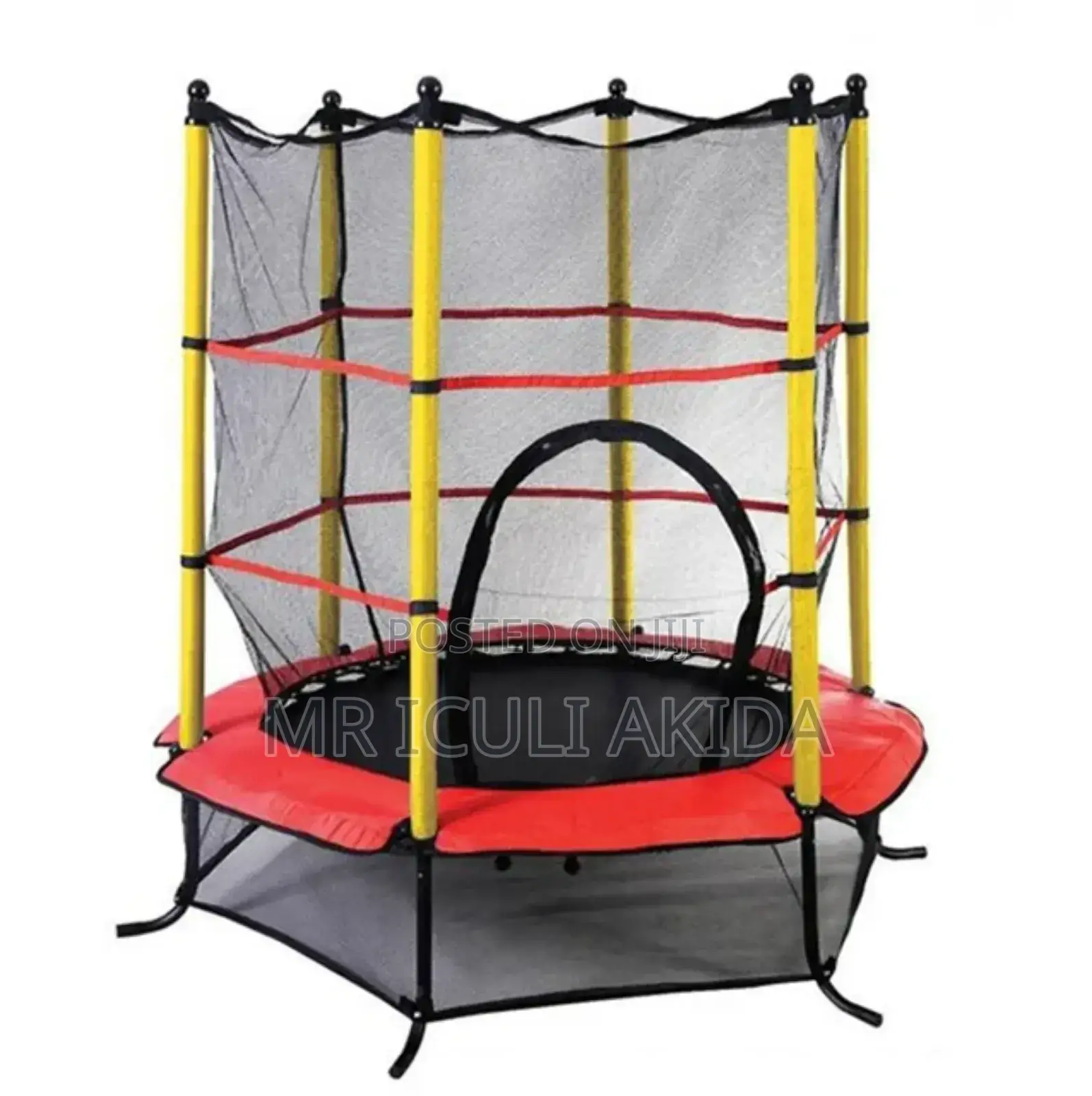 Ultra Safe 55" Mini Kids Trampoline WTH Safety Enclosure Net