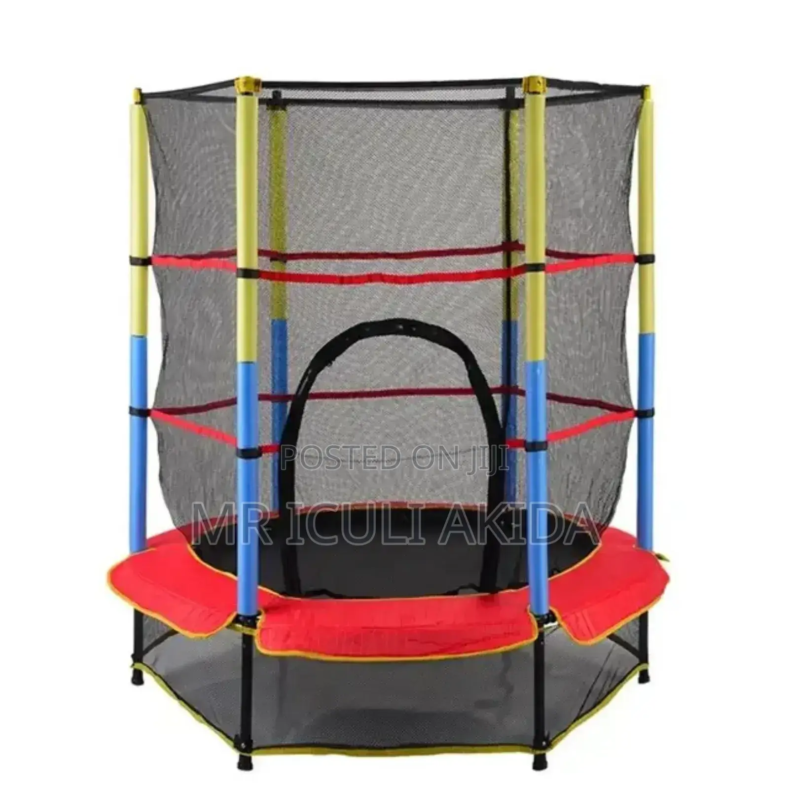 Ultra Safe 55" Mini Kids Trampoline WTH Safety Enclosure Net