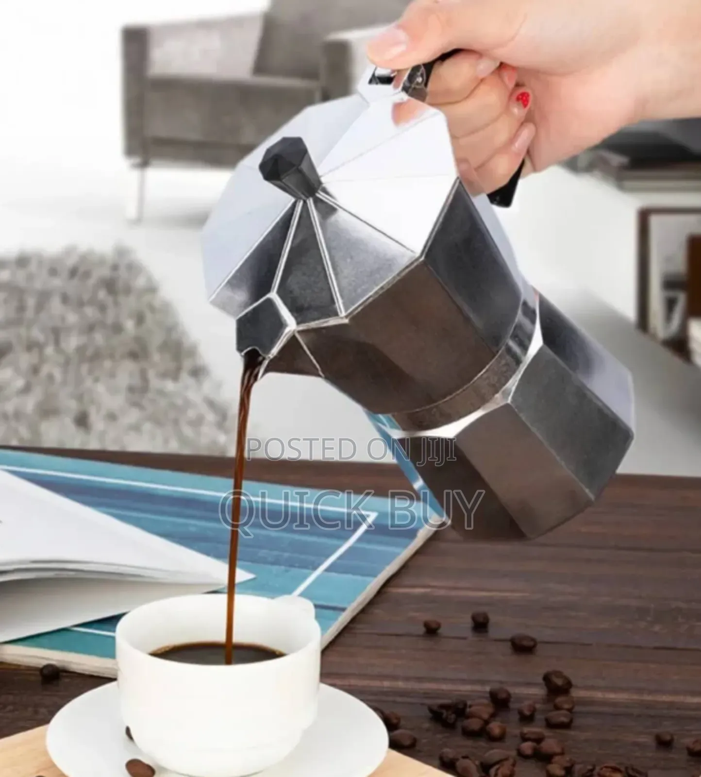 Premium Grade Stylish Italian Espresso Coffee Maker Pot