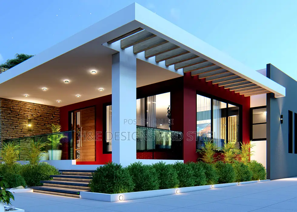 Modern Flat Roof Family House Designs