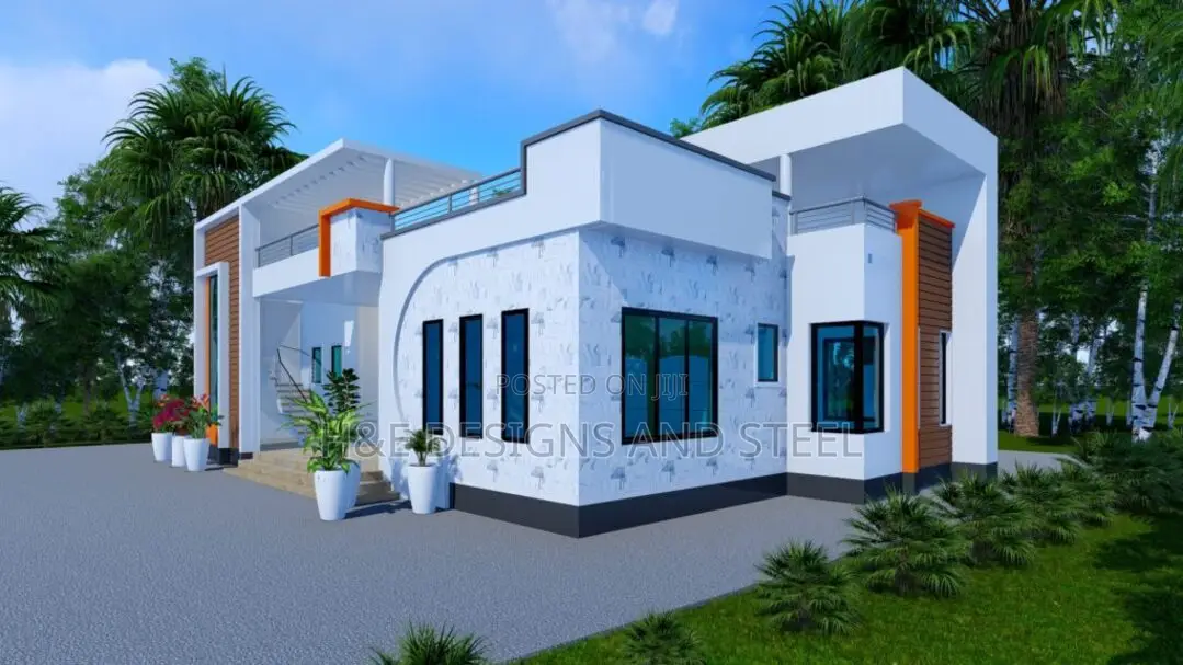 Modern Flat Roof Family House Designs