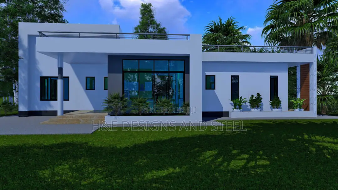 Modern Flat Roof Family House Designs