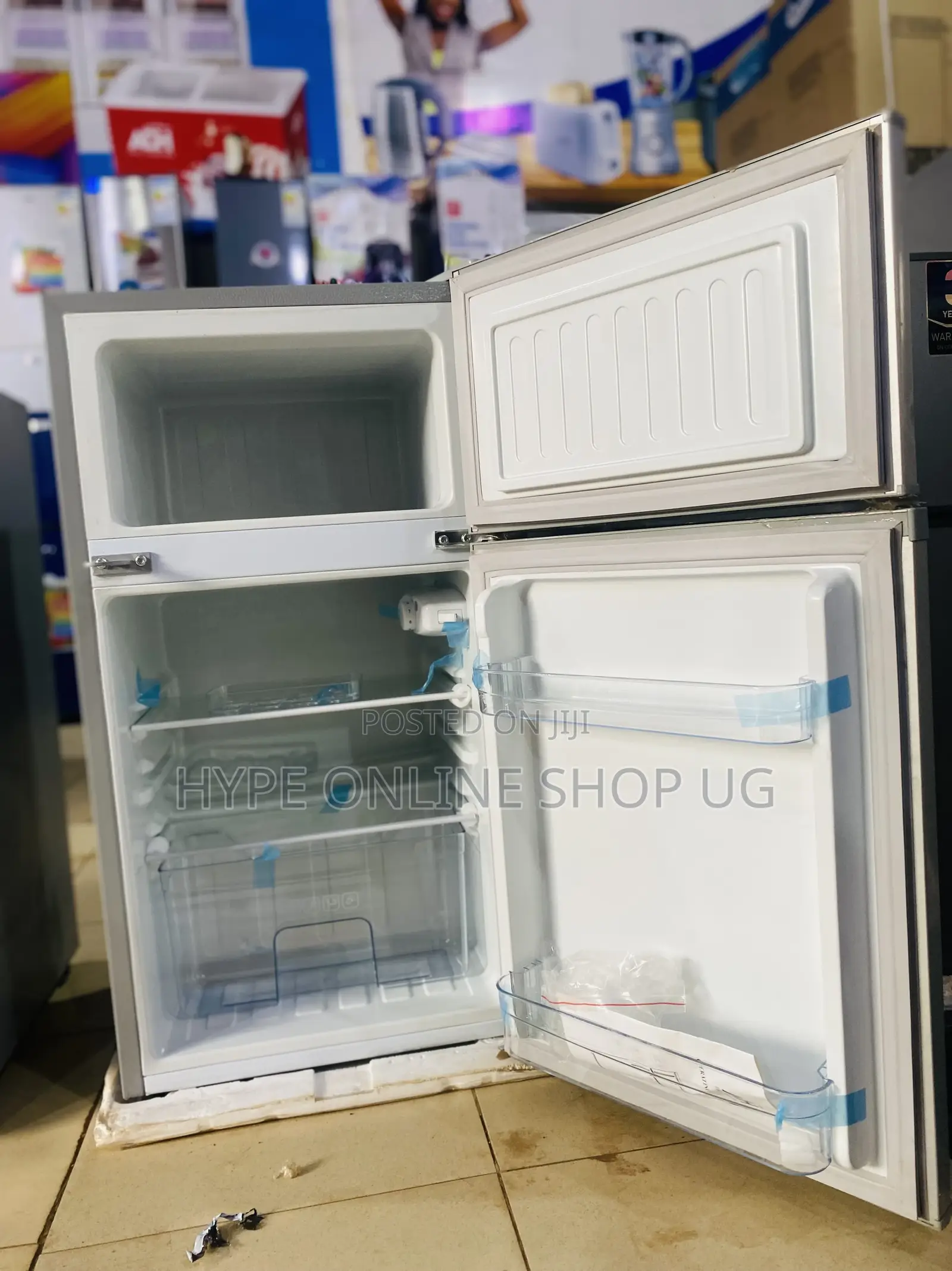 120L Mini Adh Double Door Fridge