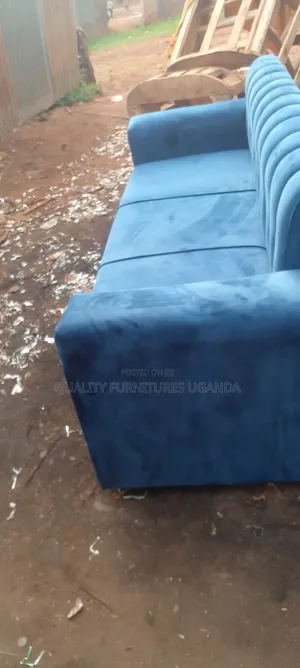 3 Seater Sofa Seat in Blue Colour
