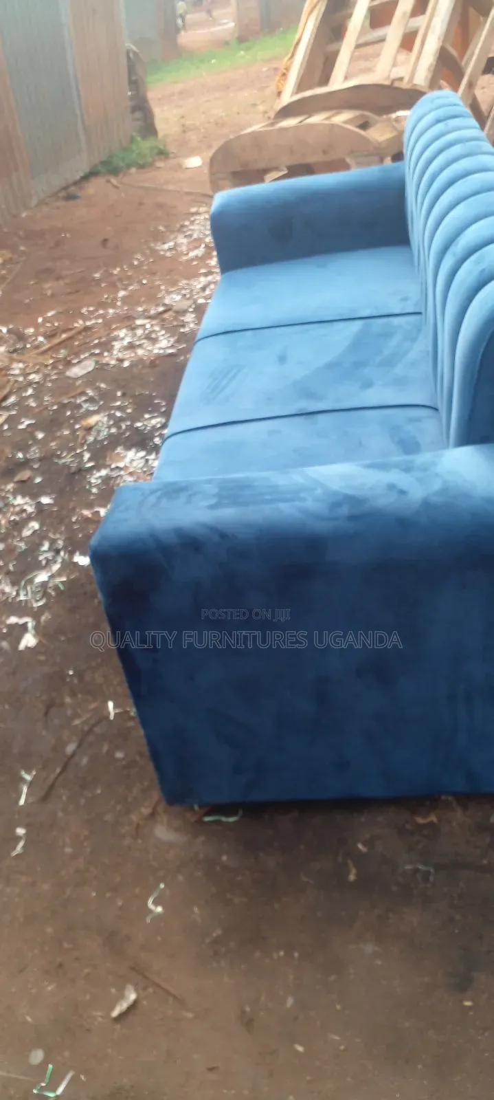 3 Seater Sofa Seat in Blue Colour