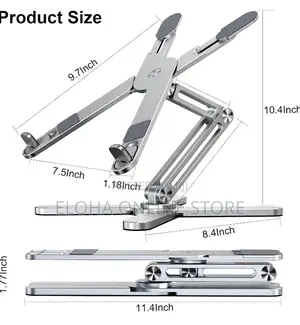 Adjustable Laptop Stand With 360 Rotating Base