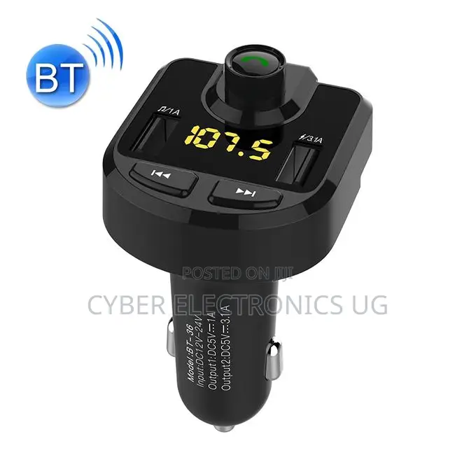 Bluetooth FM Wireless in-Car Radio Adapter Music Player