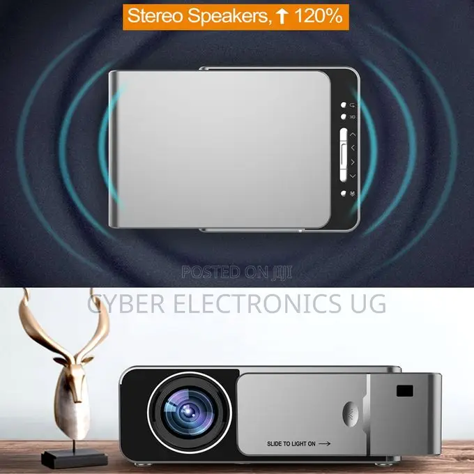 Wireless Smart Projector 3500ansi Lumens 1080p Mini Hd