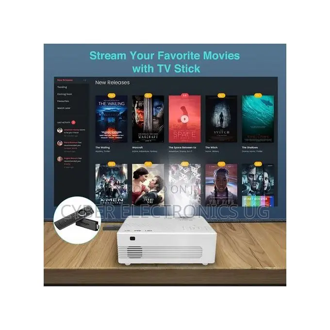 Smart T5 Hd Led Projector With Youtube Connect With Phone