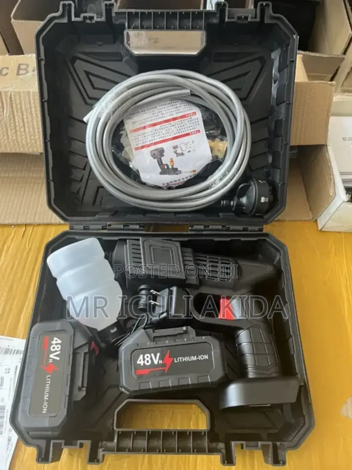 Battery Powered High Pressure Car Washer Gun Kit