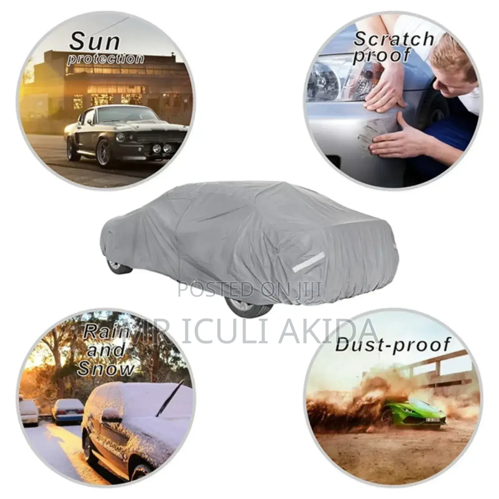 Double Layer Waterproof All Weather Elastic Car Cover