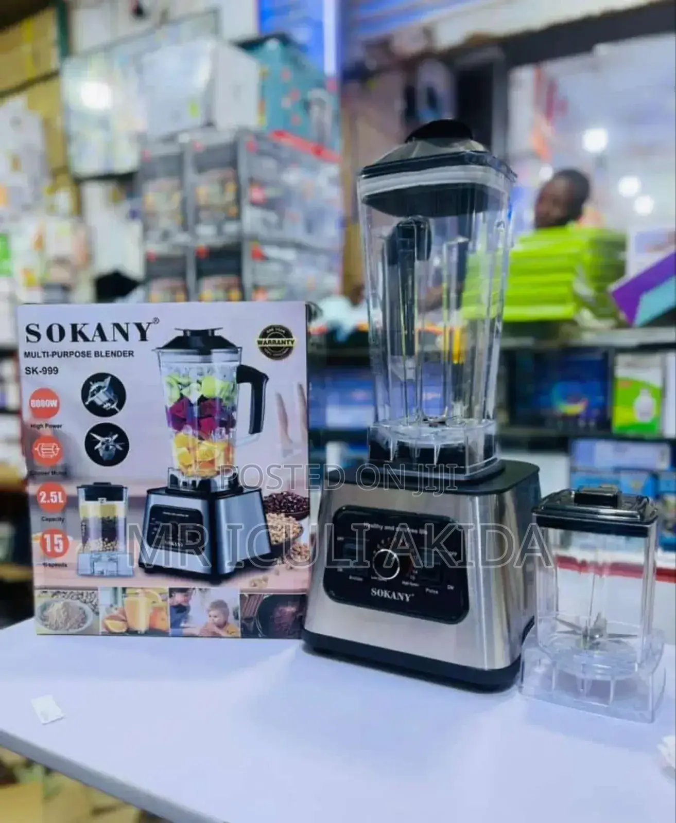 2.5ltrs Sokany Multipurpose Home and Commercial Blender
