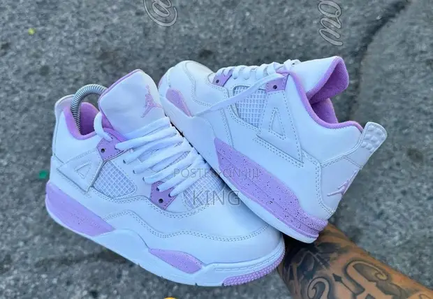 Jordan 4s Purple Oreo J4 Metallic Purple Jordan Bianche E Viola