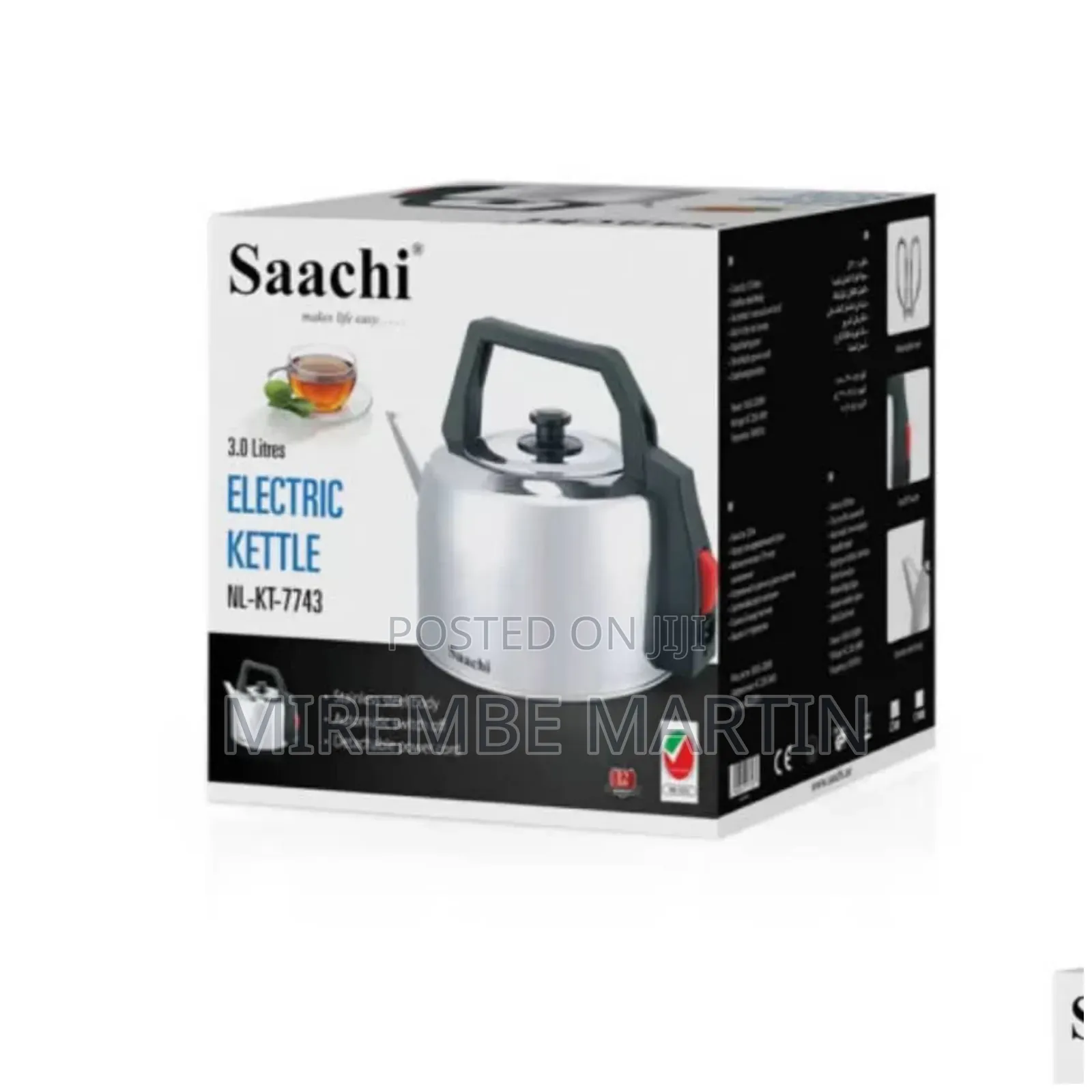 Saachi 3L Electric Kettle.Kt7743