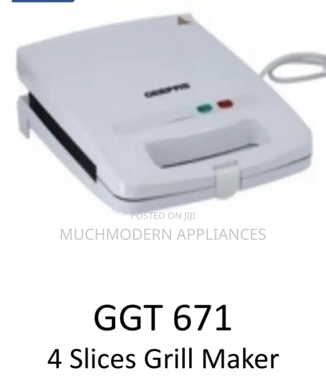 GGT 671 4 Slice Grill Maker