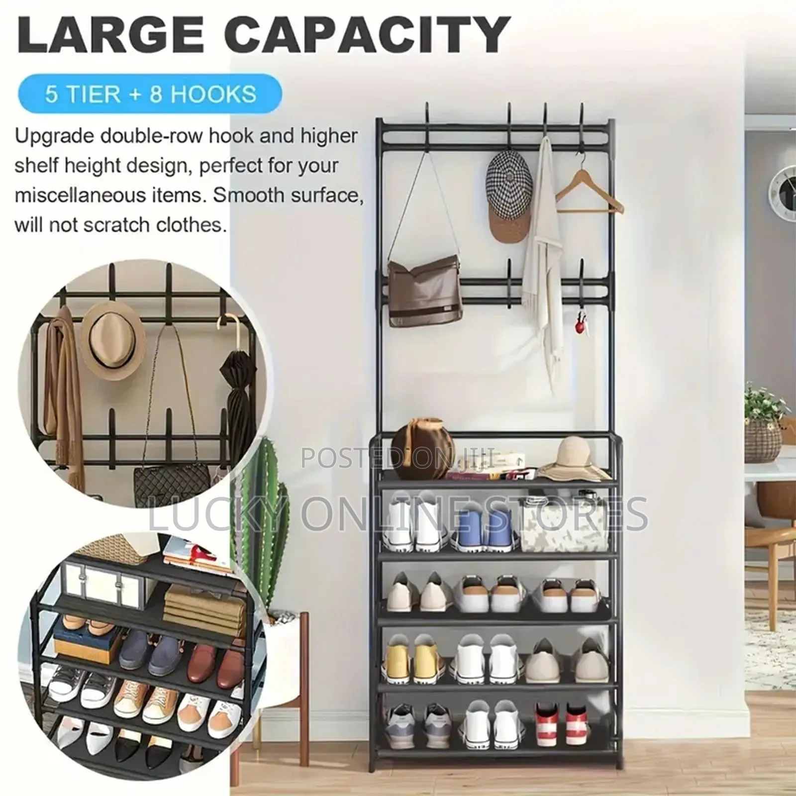 4 in 1 Shoe and Bag Rack
