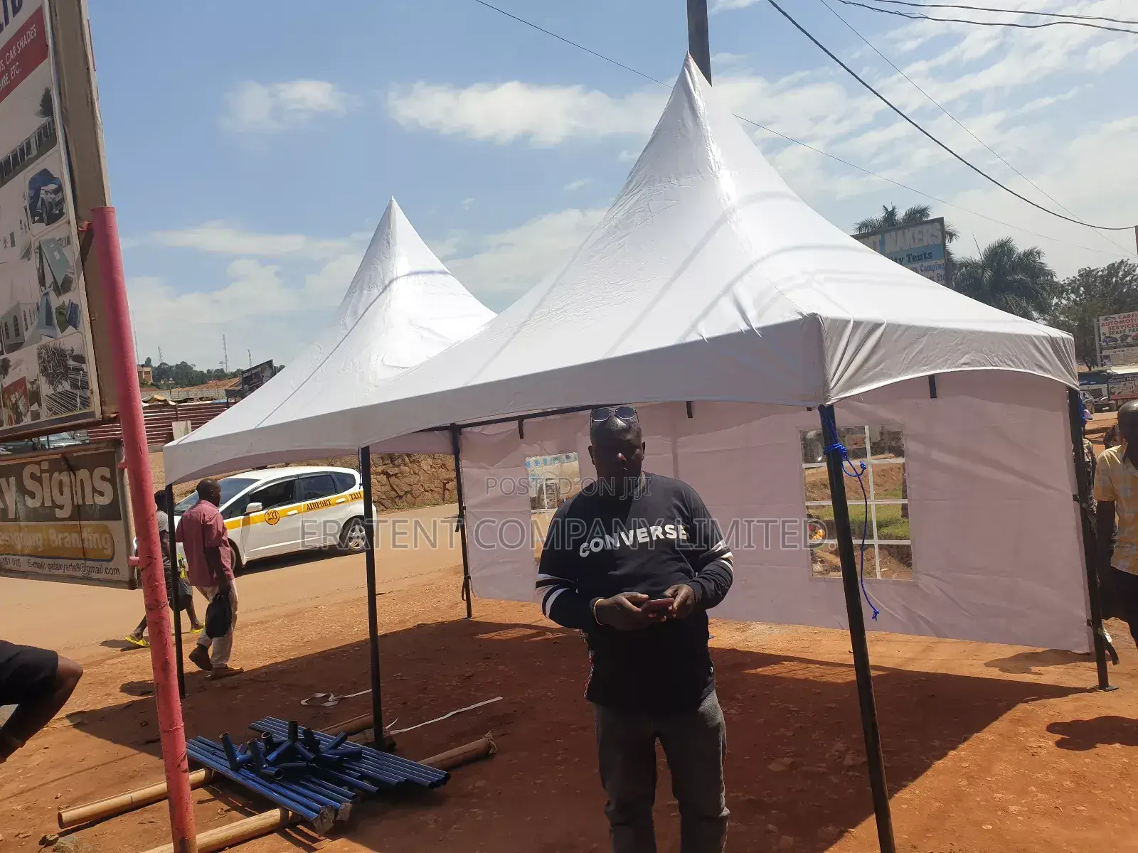3mx6m Double Canopy Tent With One Flap