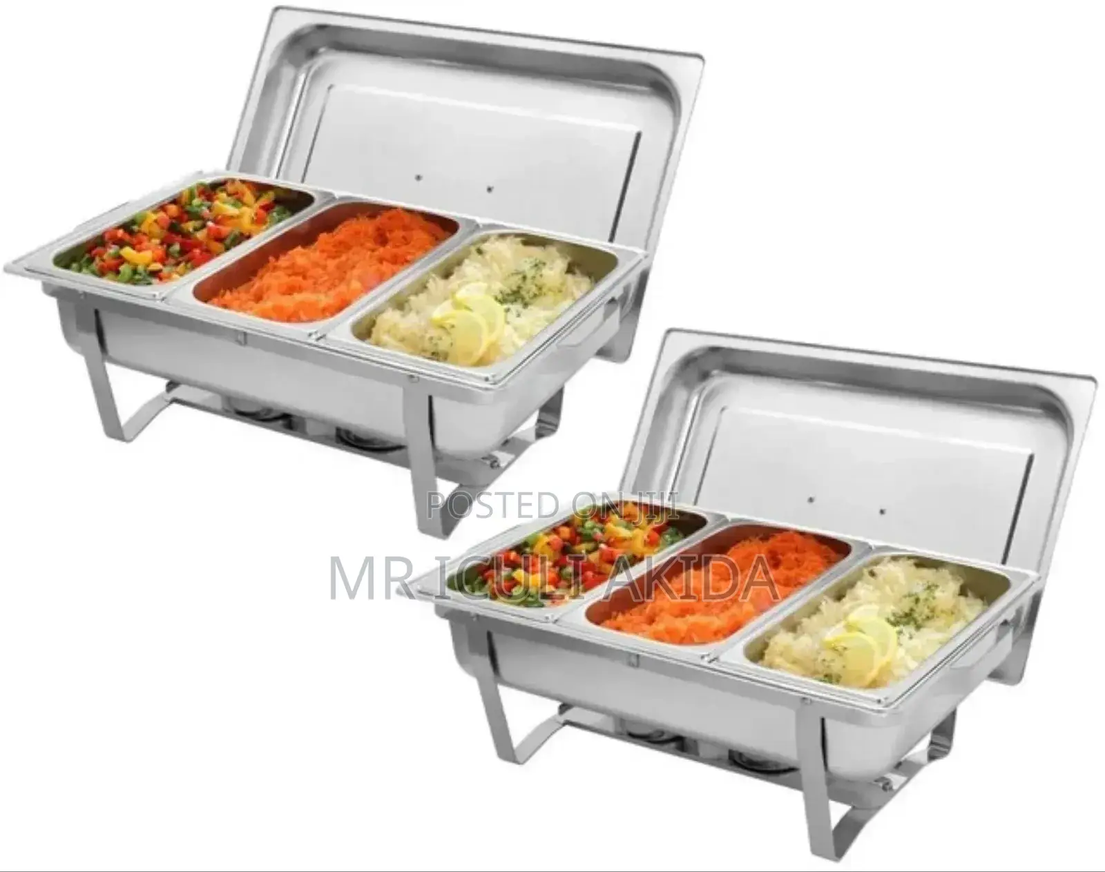 11ltrs Triple Hotel Catering Food Warmer Chafing Dish