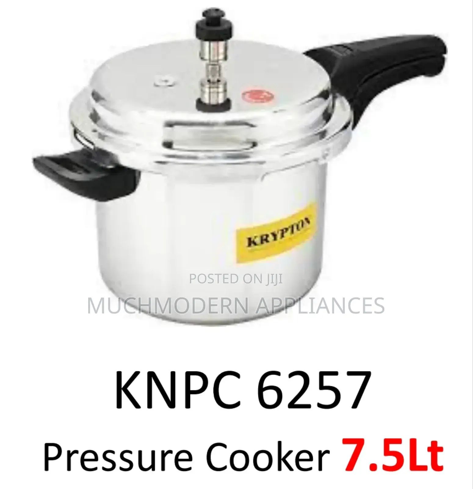 Krypton KNPC 6257
Pressure Cooker 7.5litres