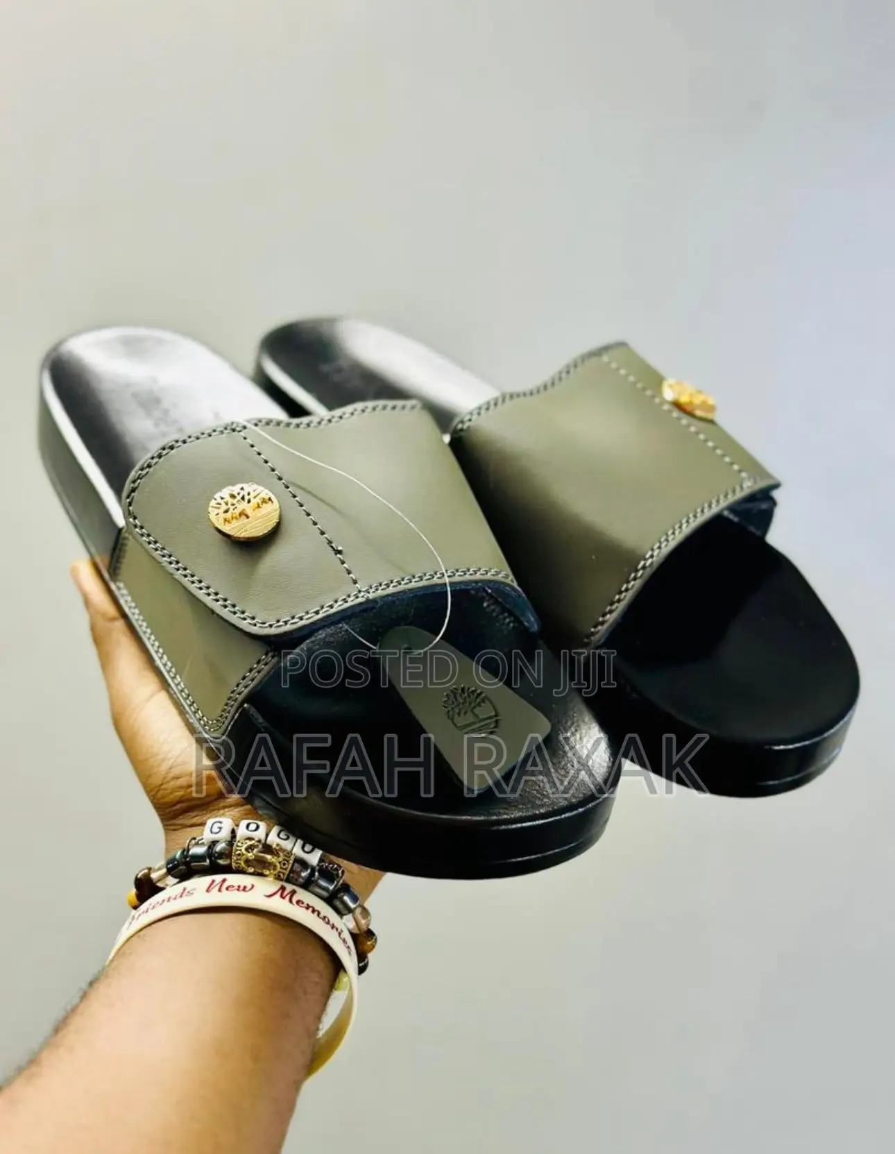 Original Timberland Casual Push in Leather Sandals