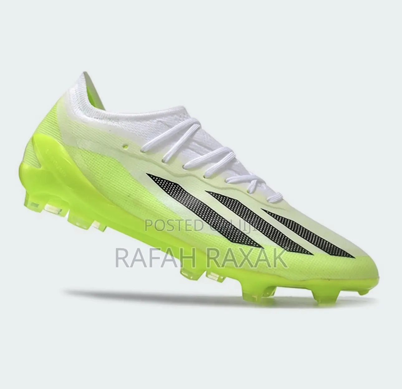 Original Lemon Green Adidas X Crazyfast FG Football Shoes