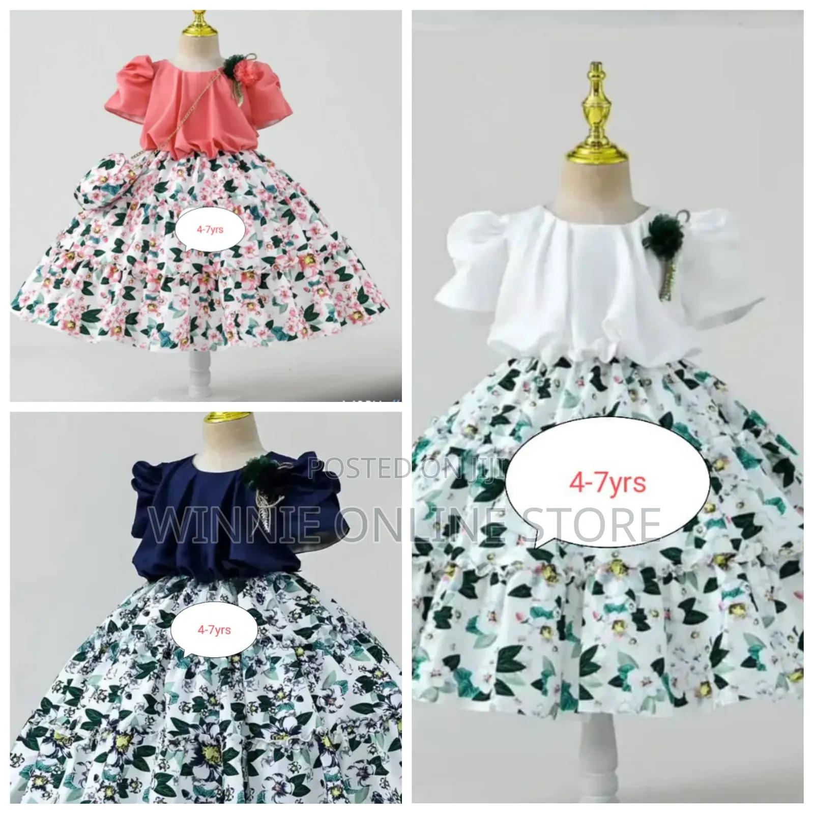 Adorable Girls Dress 4-7yrs