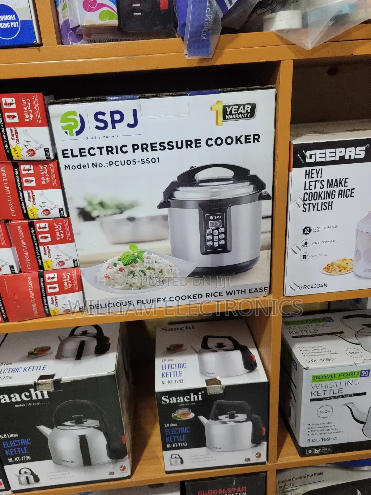 5L Electric Pressure Cooker SPJ/PCU05-SS01