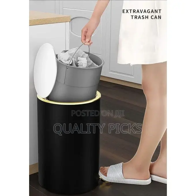 Recycling Bin for Bathroom Trash Bin With Flat Lid