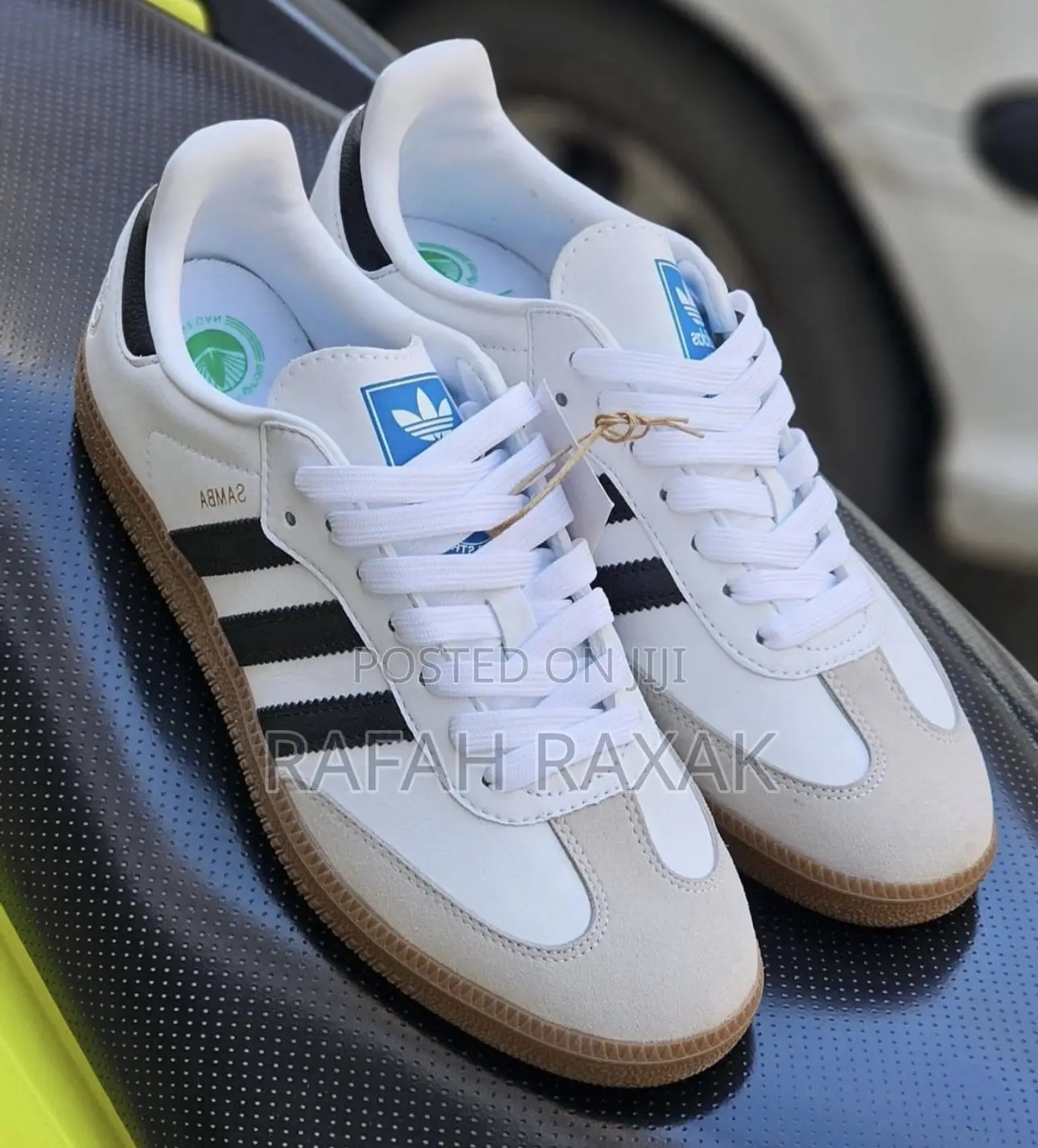 Unisex Adidas Samba White/Black Low Top Casual Sneakers