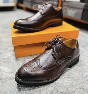 Classic Men’S Dark Tan Oxford Shoes