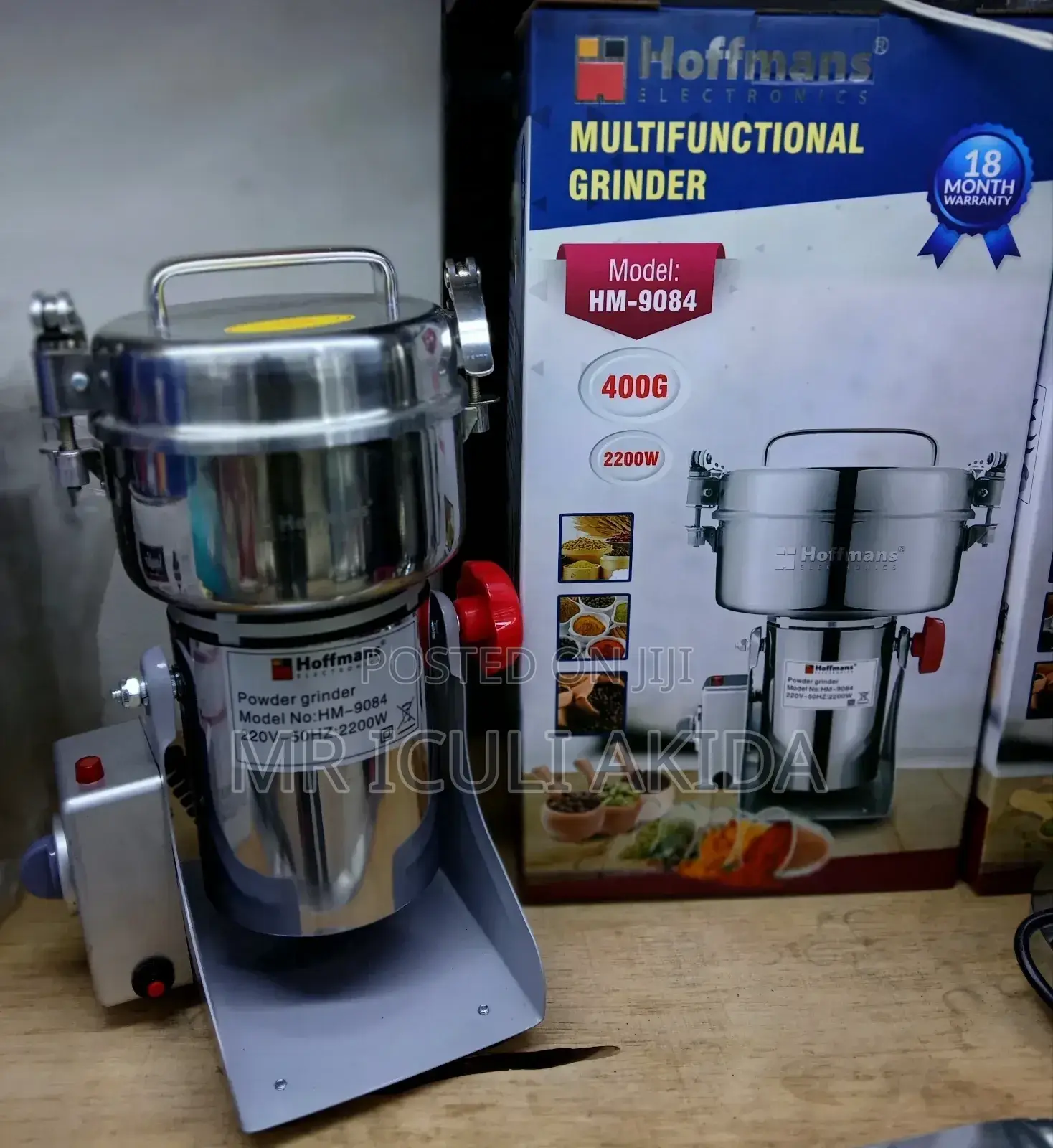 400g Hoffman's Coffee,Grains, Pepper Powder Grinder(2200w)