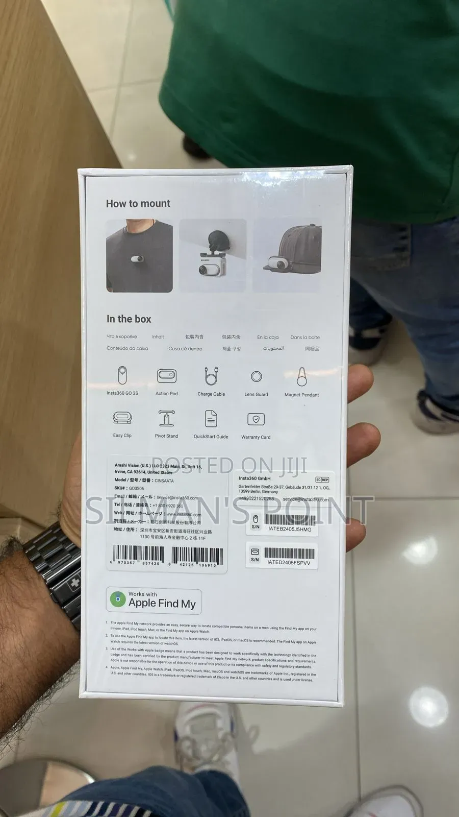 Insta 360 Go3s White Action Camera