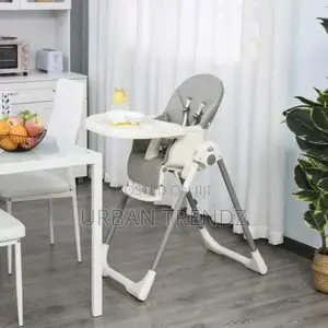 Foldable Baby High Chair Convertible Feeding Chair Height