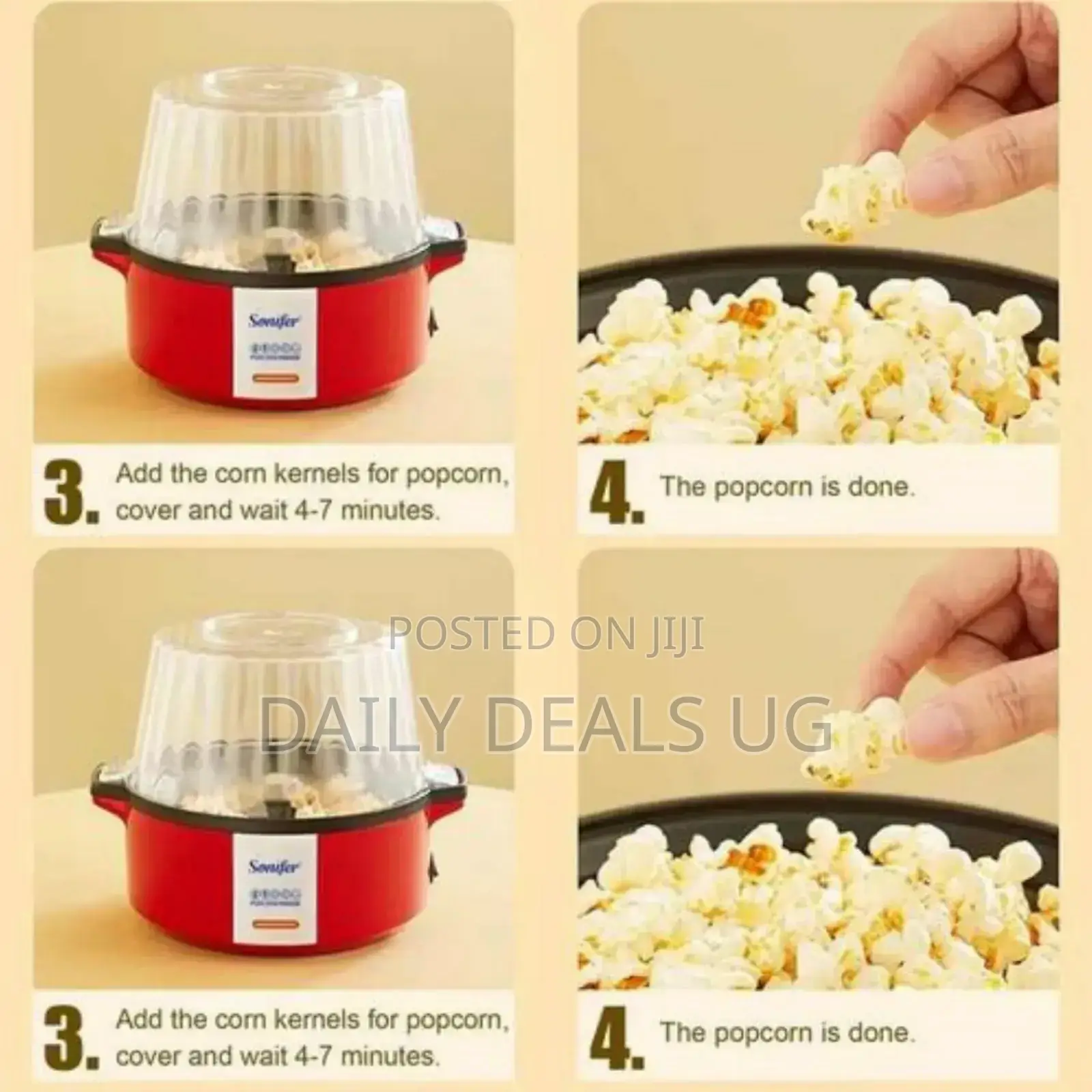 Portable Sonifer Popcorn Maker