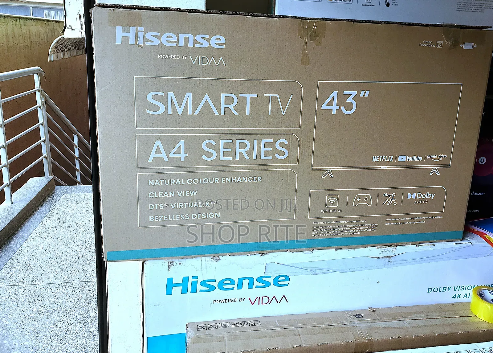 Hisense 43inches A4 Series Smart Vida TVS Beyi Powa.