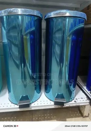 Large Capacity Stainless Steel Pedal Trash Bin