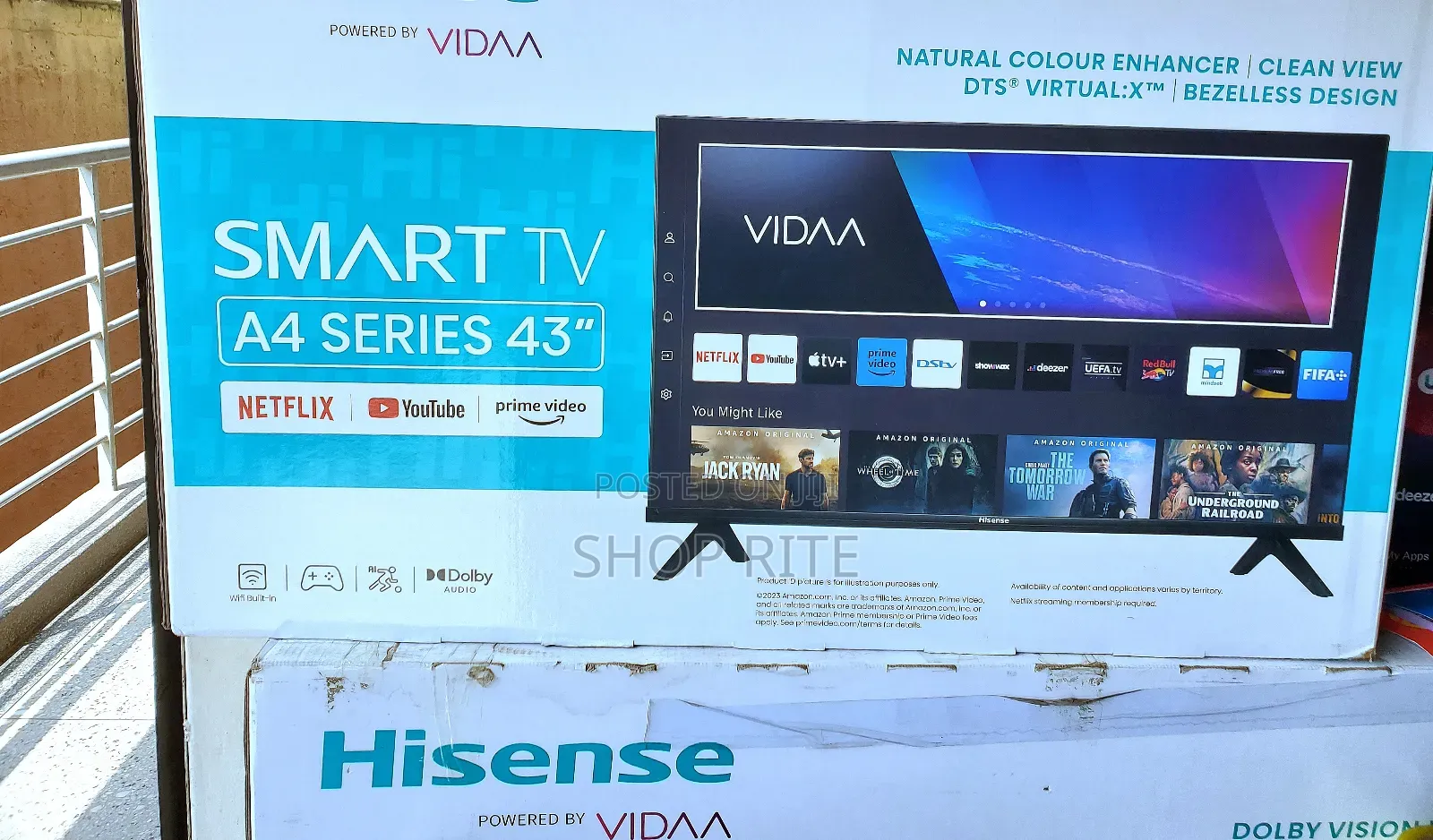 Hisense 43inches A4 Series Smart Vida TVS Improved Series