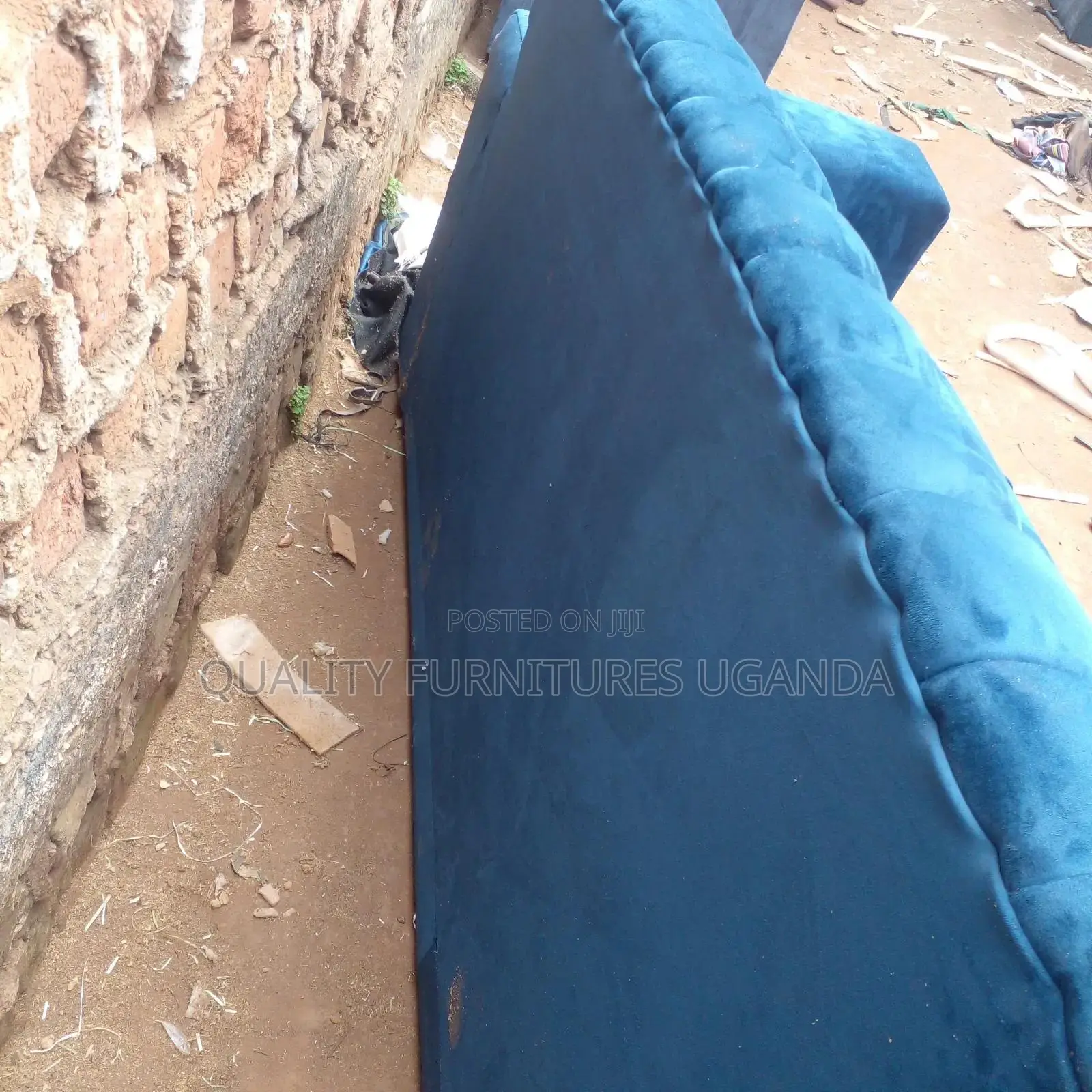 3 Seater Sofa Seat in Blue Colour