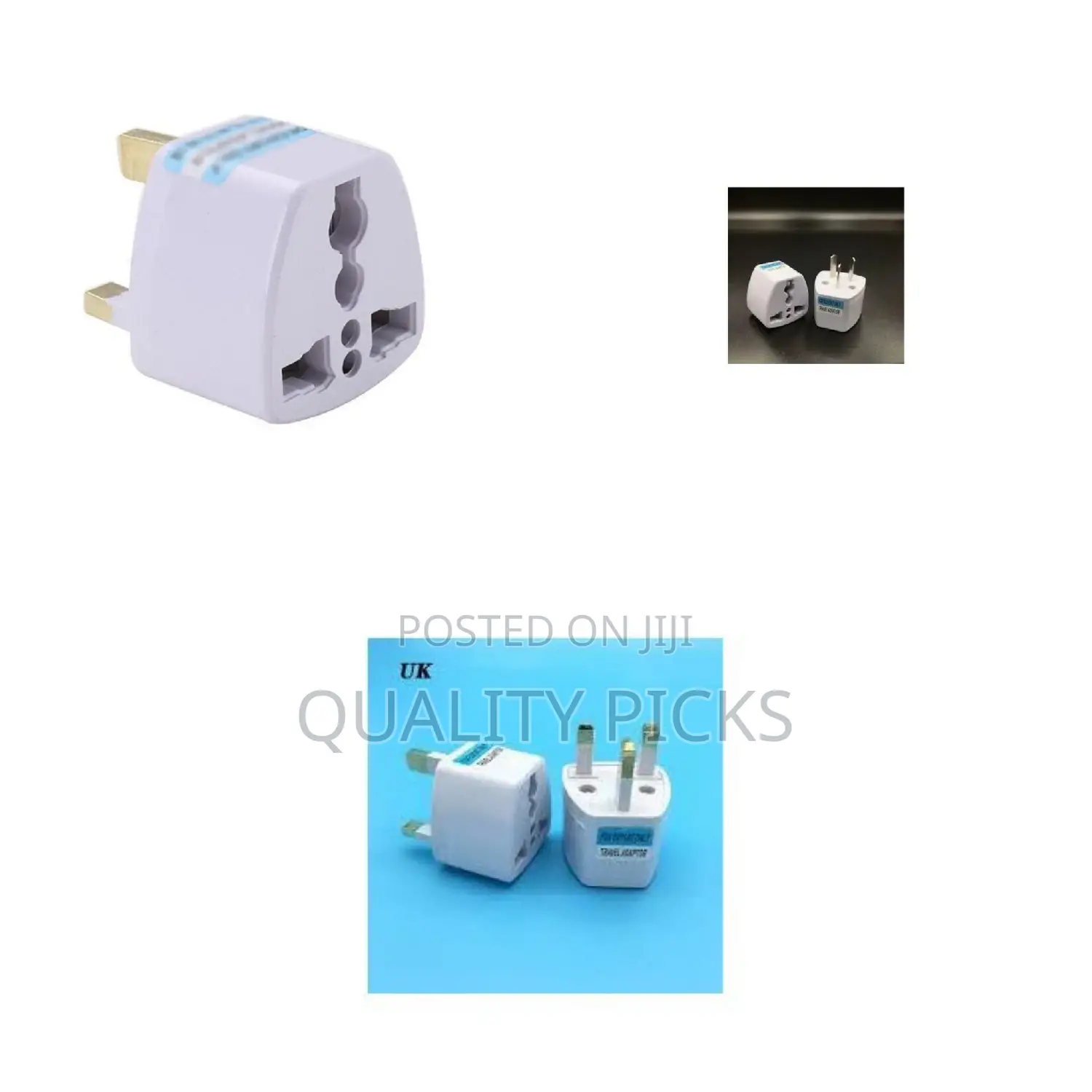 1 Piece of UK Plug Adapter 3 Pin Universal Adapter