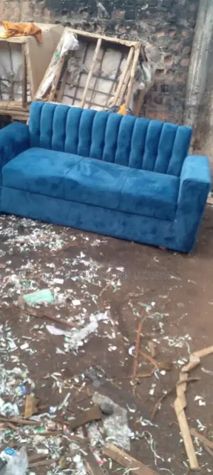 3 Seater Sofa Seat in Blue Colour
