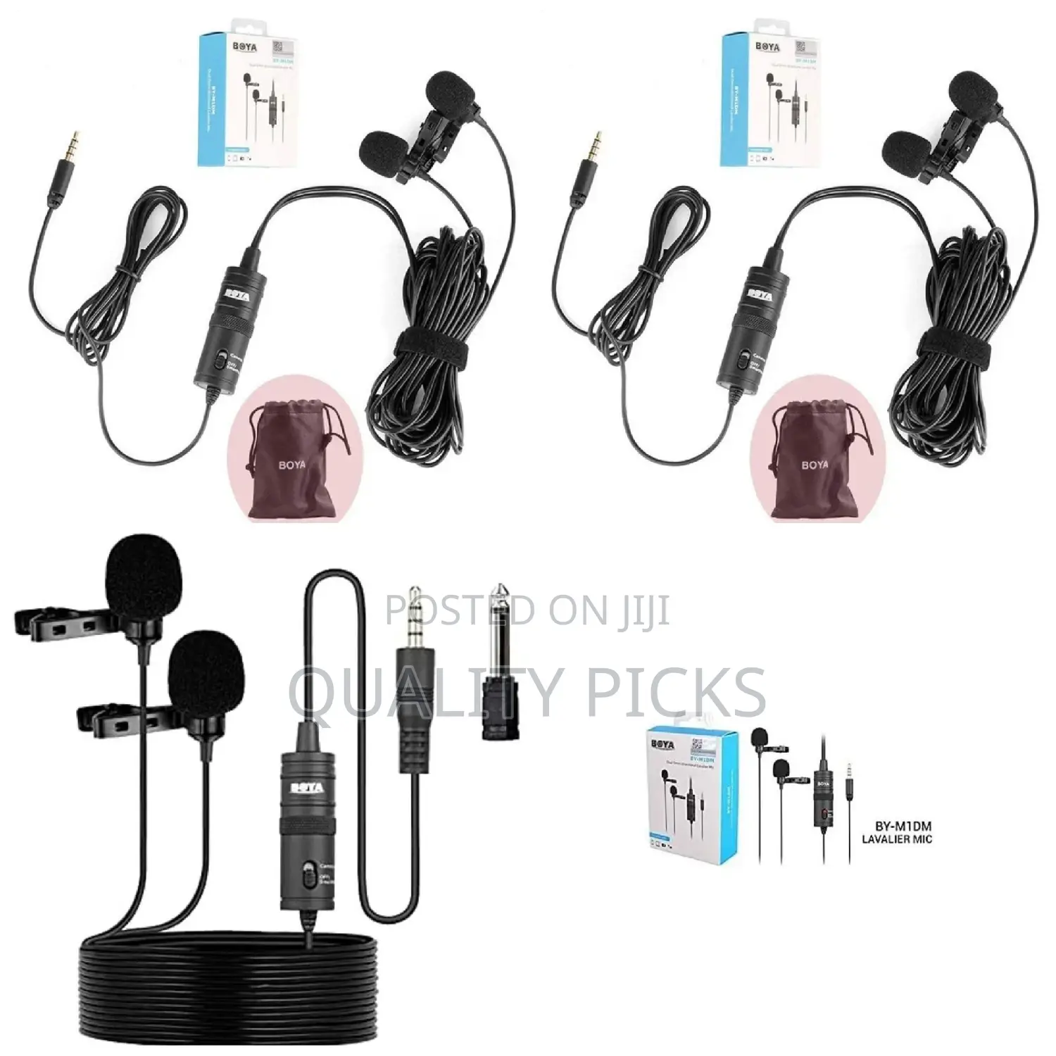 Boya BY-M1DM Plastic Microphone Dual Omni Directional