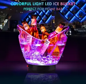5L Colourful Led Light Ice Bucket Ideal for Any Occasion