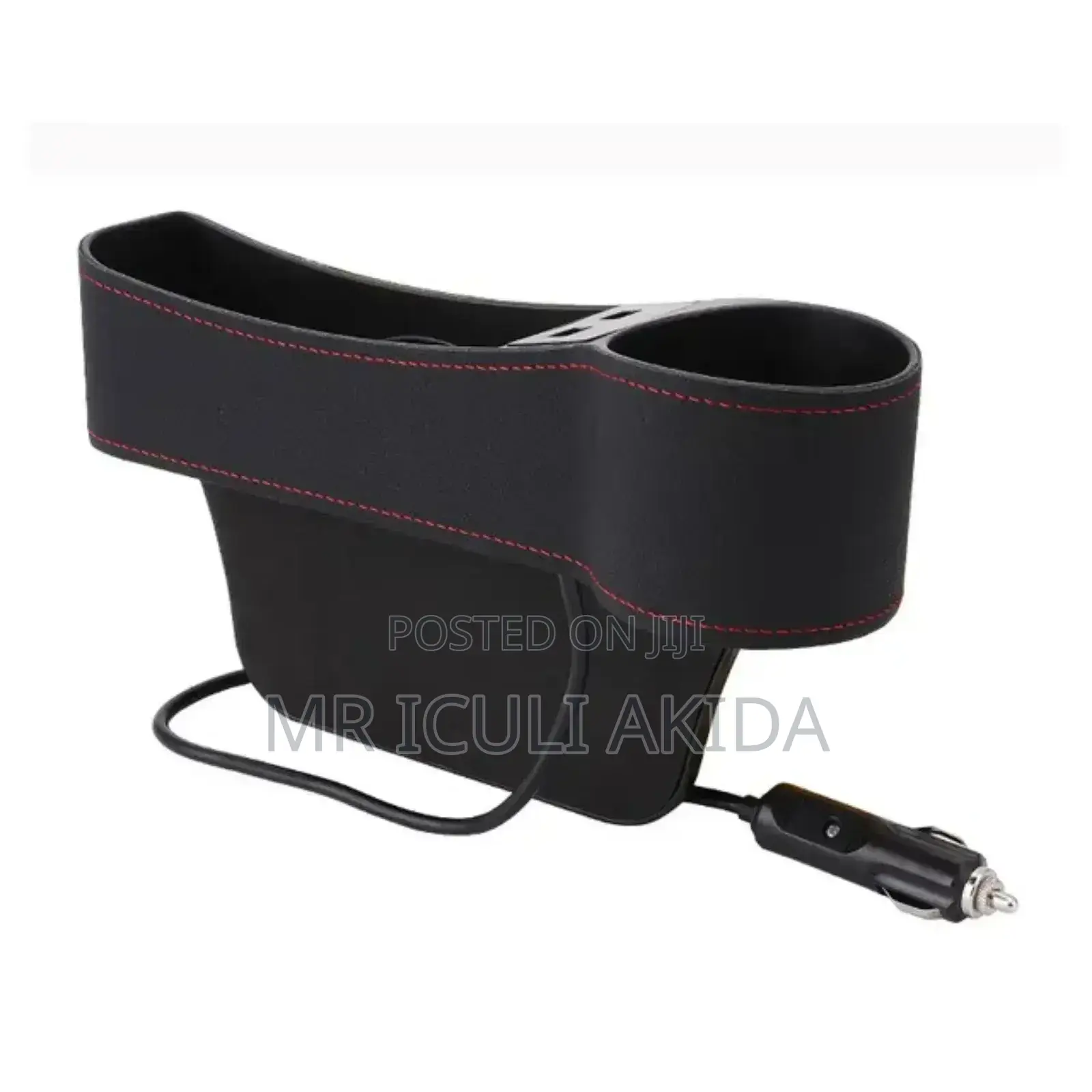 Seat Storage Box With 2 USB Ports Cup Holder (Pack of 2)