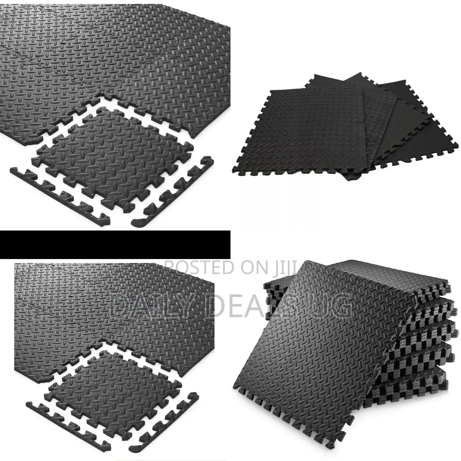 Protective Gym Exercise Interlocking Floor Mats 2ft×2ft 4pcs
