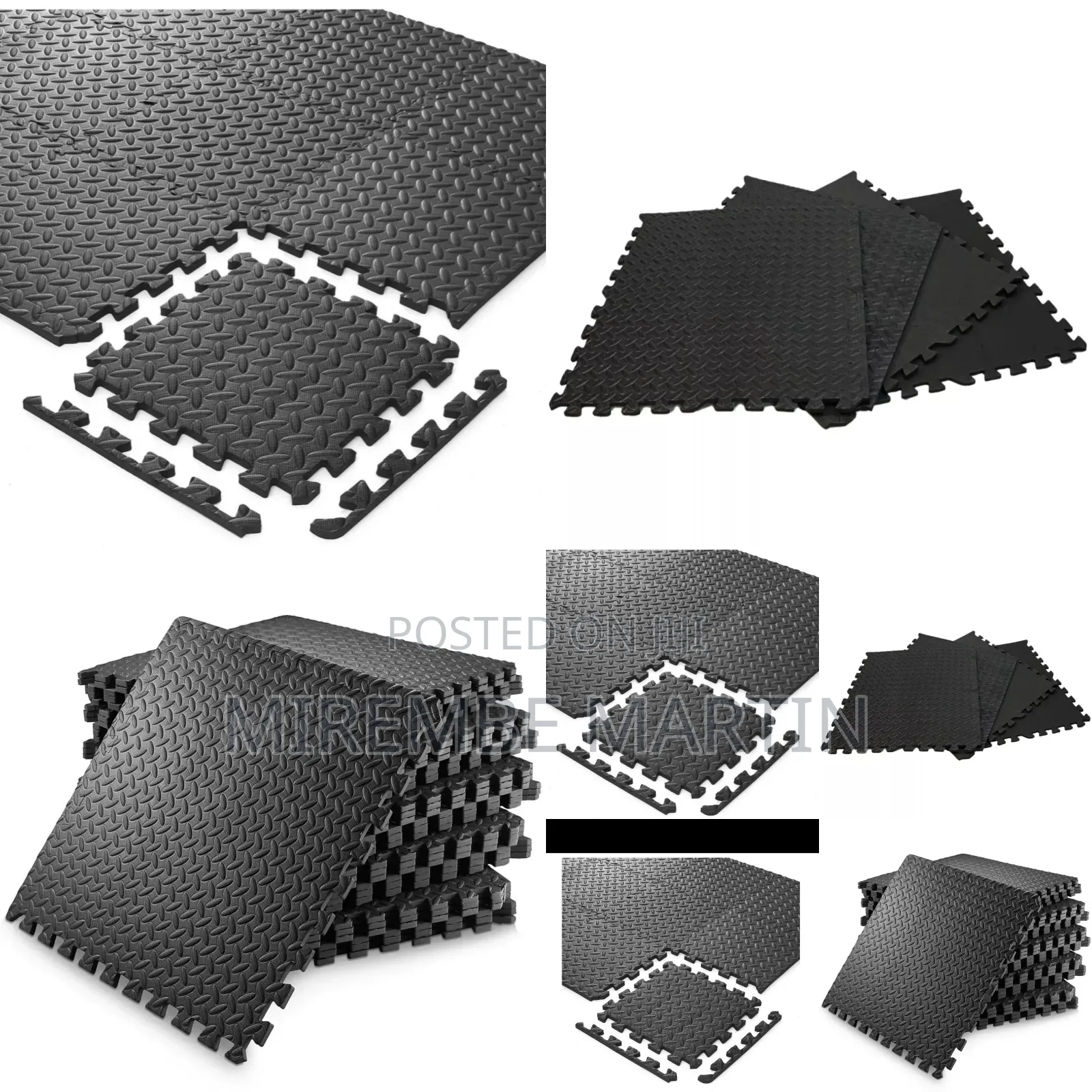 Protective Gym Exercise Interlocking Floor Mats 2ft×2ft 4pcs