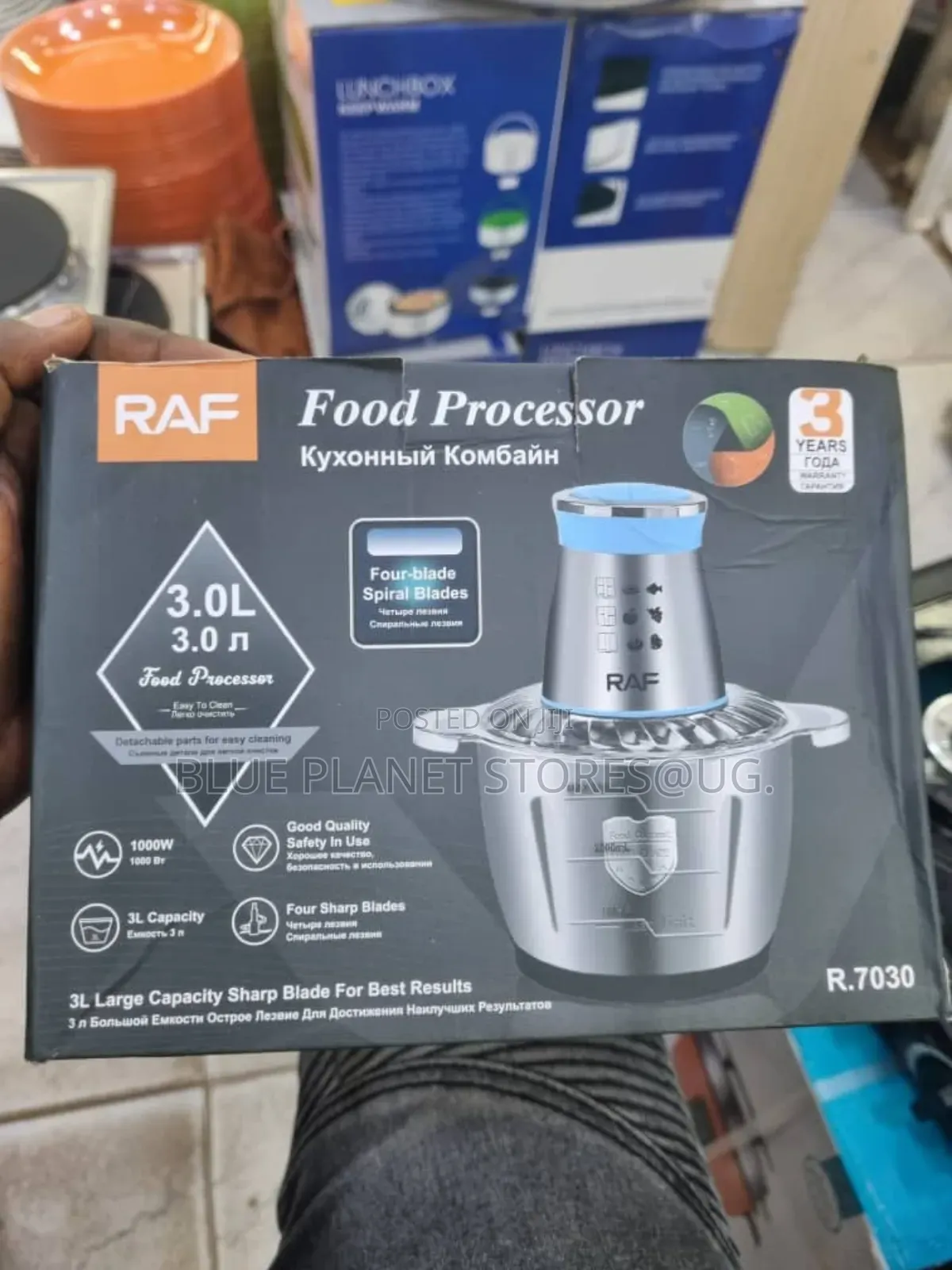 RAF 3.0litres Electric Food Processors \\ 1000w \\ R.7030