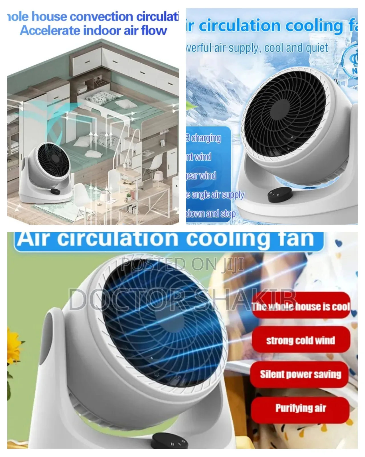 New Standard Air Circulation Cooling Fan