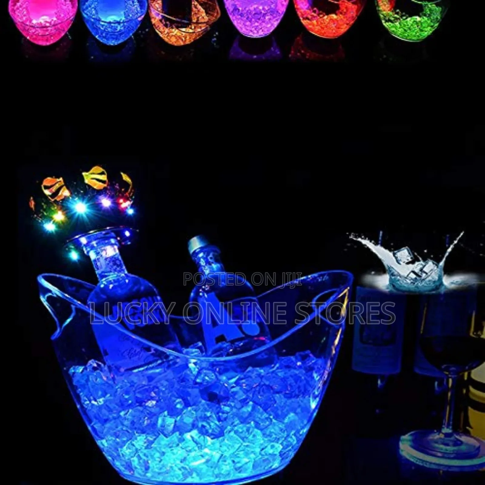 LED Color Changing Ice Buckets