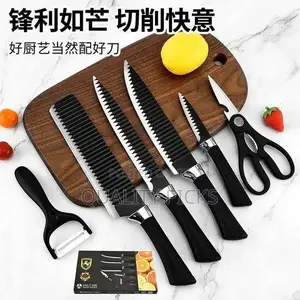 6 PCS Kitchen Knives Set Stainless Steel Sharp Professional