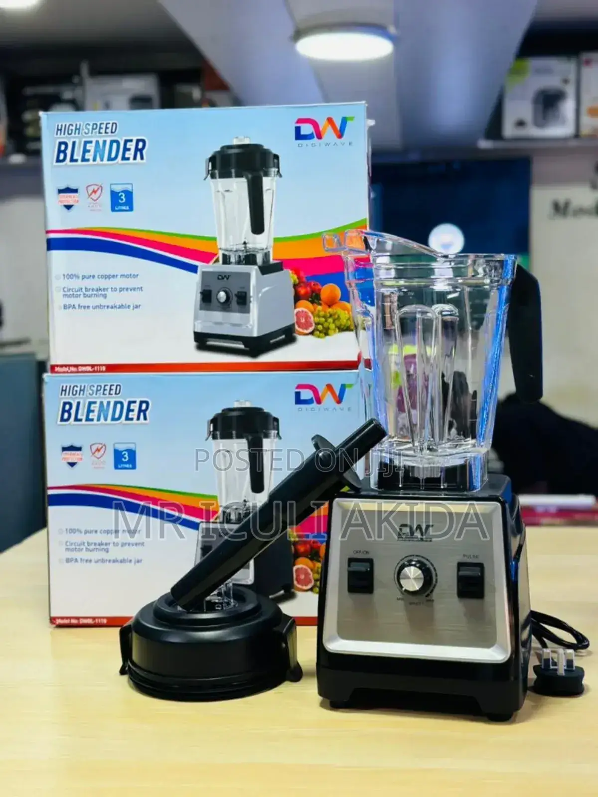 3L Digiwave Commercial Unbreakable High Speed Blender 2000w